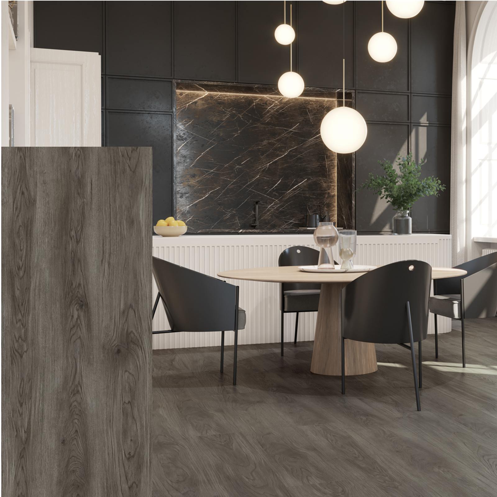 COREPEL Wood Edition Oversize Crystal Oak Dark Grey 4553 - Palette 101,25 m² 